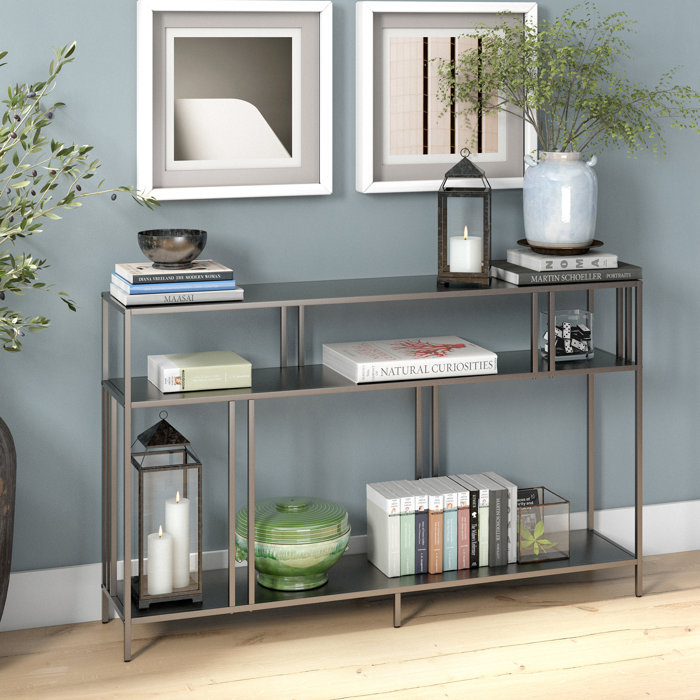 Ebern Designs Geneil Steel Console Table & Reviews Wayfair Canada
